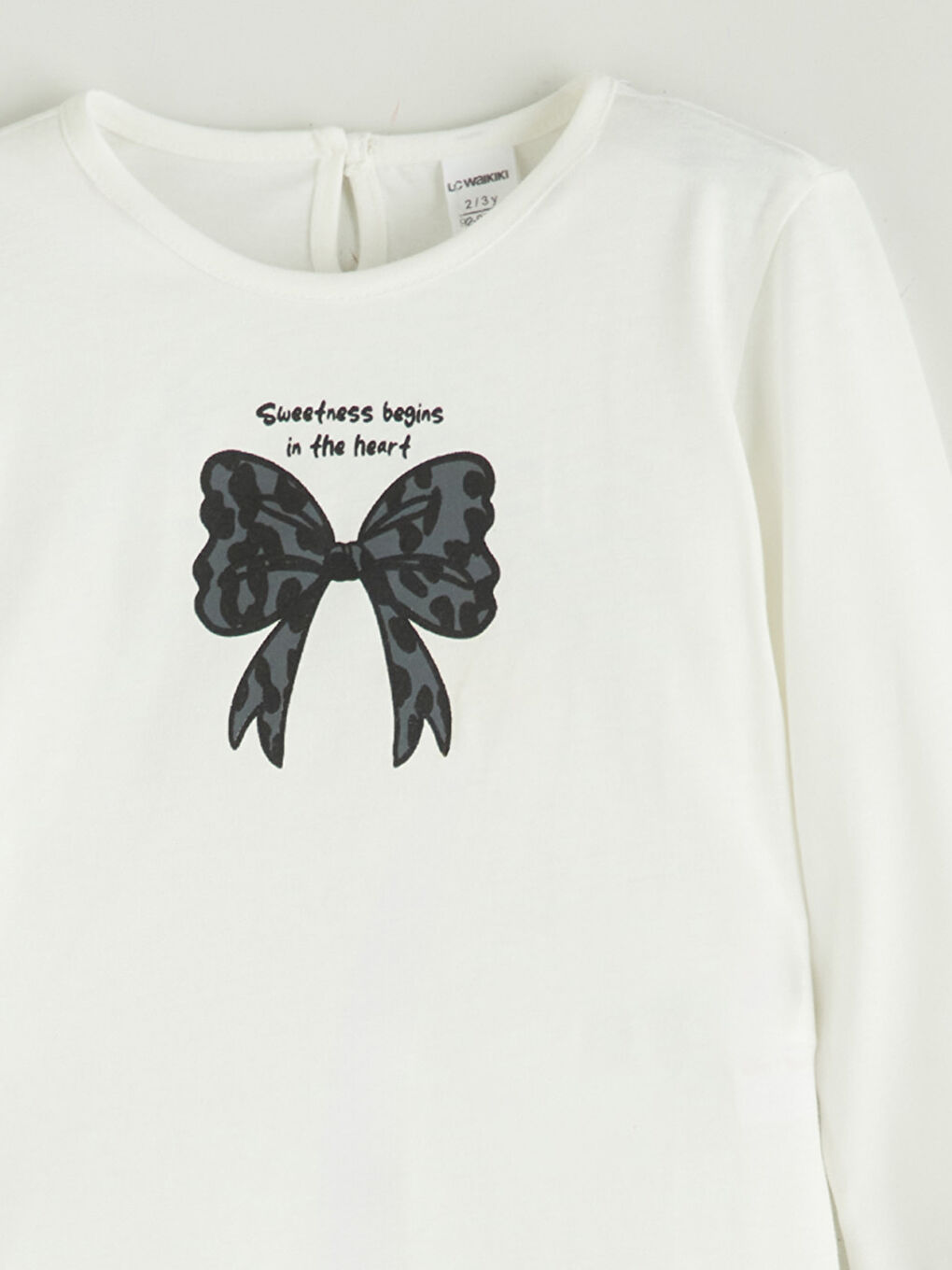 Crew Neck Printed Girls' T-Shirt-2