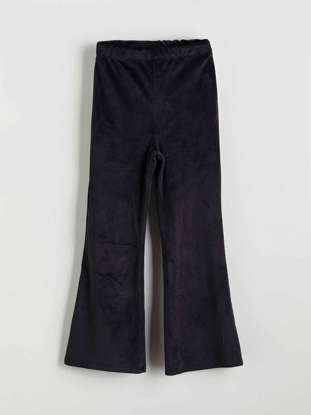 Elastic Waist Flared Velvet Girls' Leggings