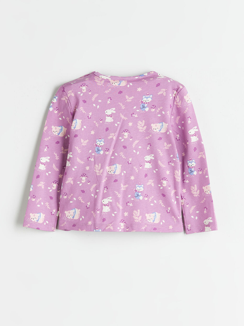 LCW ECO Crew Neck Printed Baby Girls' T-Shirt -W5HA19Z1-LSB