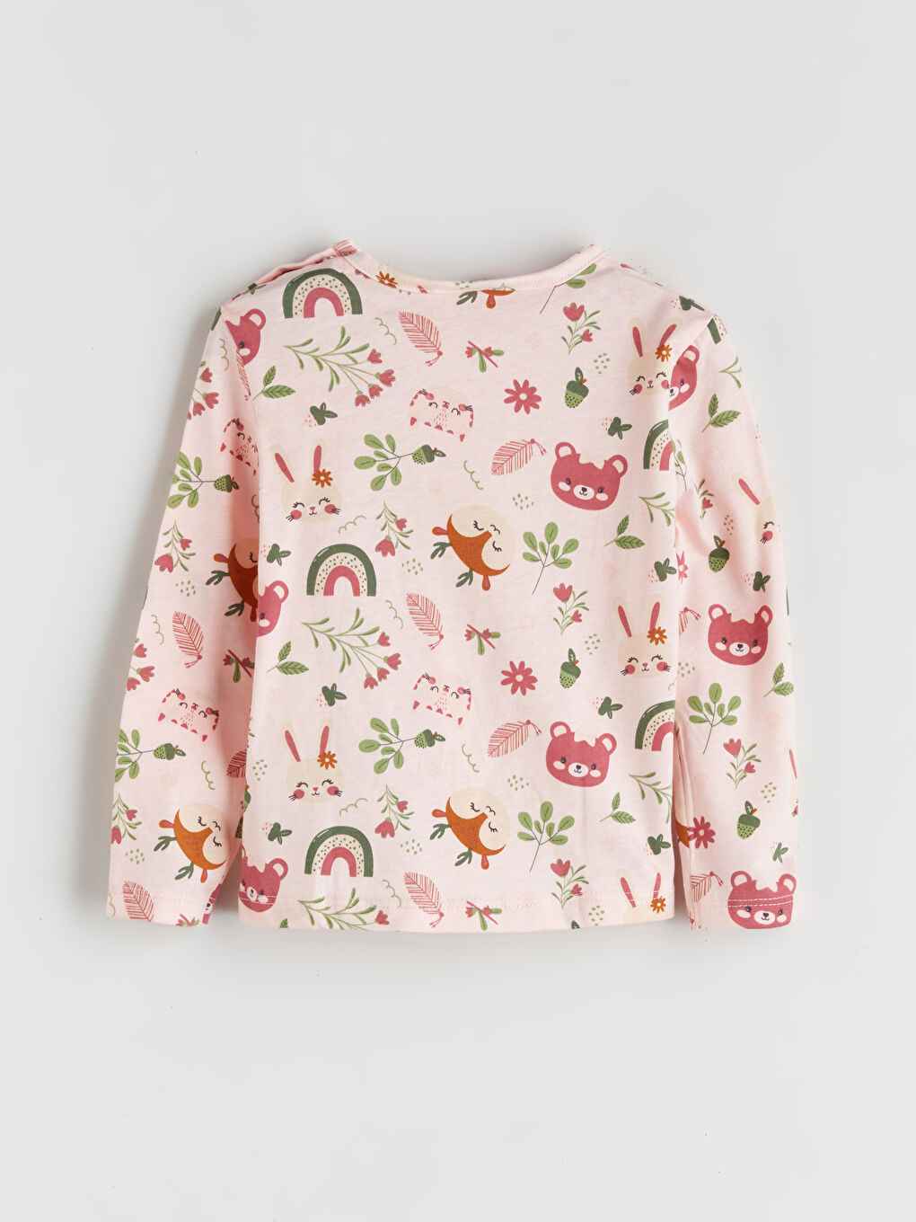 LCW ECO Crew Neck Printed Baby Girls' T-Shirt -W5HA19Z1-LSZ