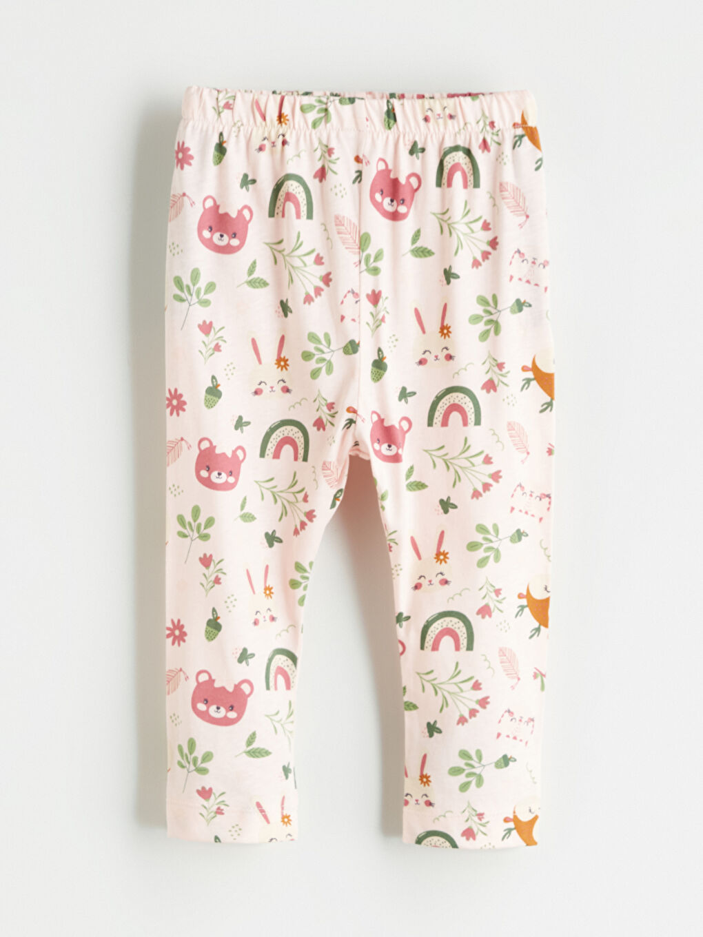 LCW ECO Elasticated Waist Printed Baby Girls' Leggings -W5HA20Z1-LSZ