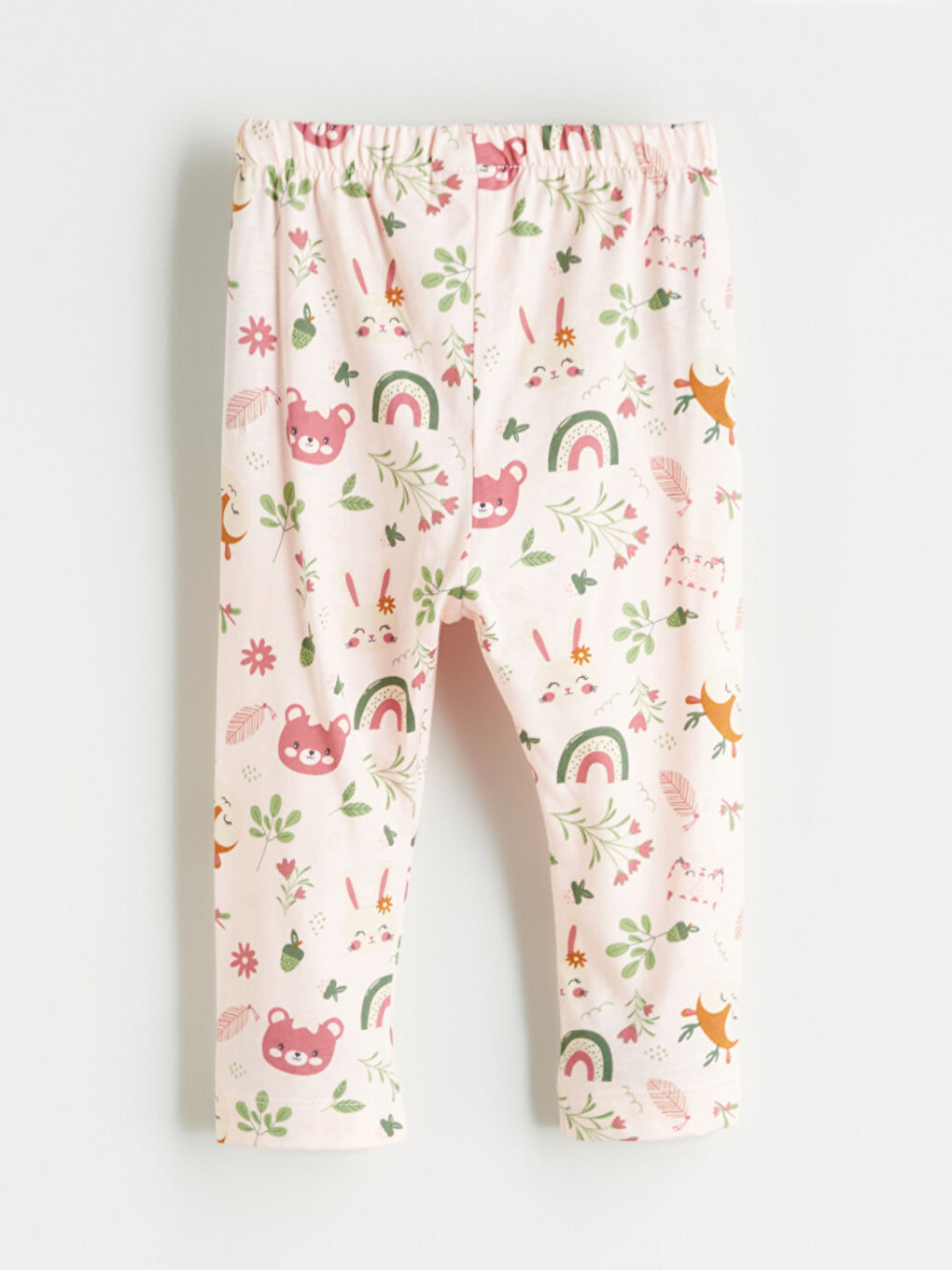 LCW ECO Elasticated Waist Printed Baby Girls' Leggings -W5HA20Z1-LSZ