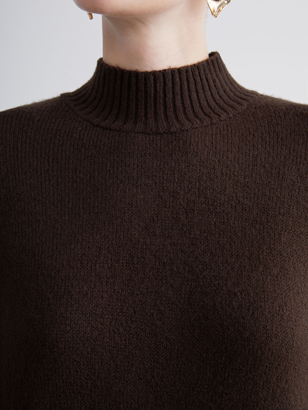 LCW Comfort Neckband Tricot Dress -W5HA21Z8-D7V