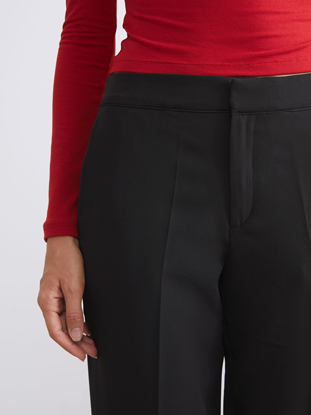Slim Fit Women's Trousers-2