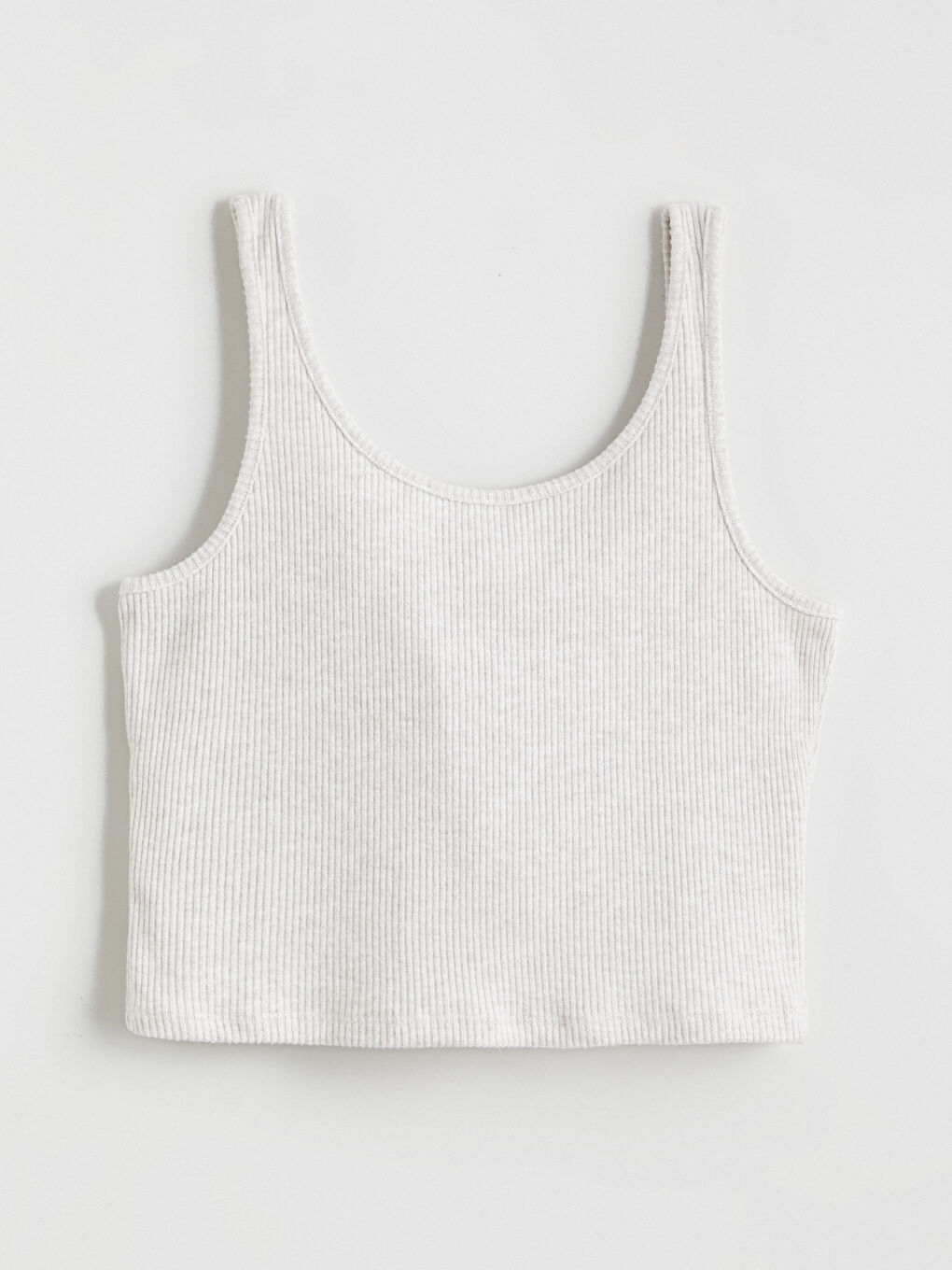 Ekru U Yaka Kadın Pijama Takımı-5