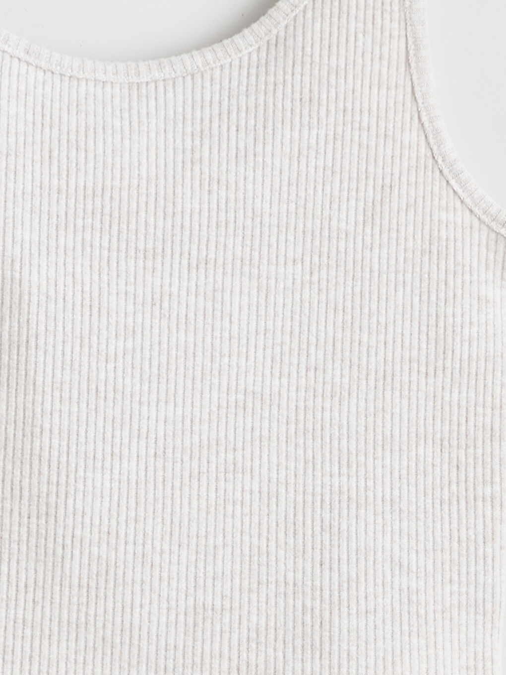 Ekru U Yaka Kadın Pijama Takımı-8