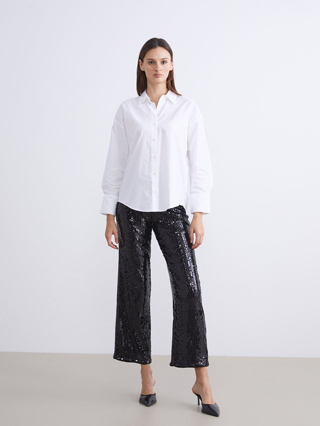 Oversize Oxford Women's Shirt-1