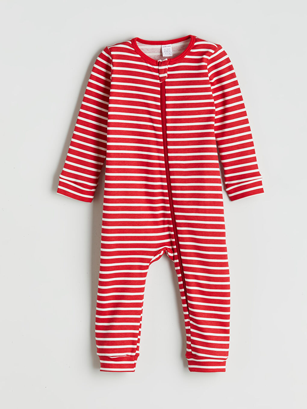 LCW baby Crew Neck Striped Baby Boys' Jumpsuit -W5HA52Z1-E48