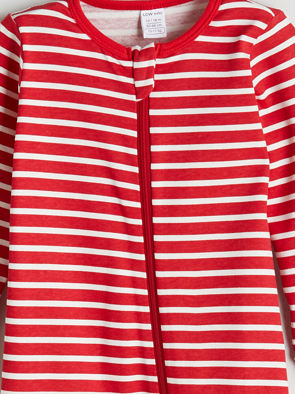 LCW baby Crew Neck Striped Baby Boys' Jumpsuit -W5HA52Z1-E48