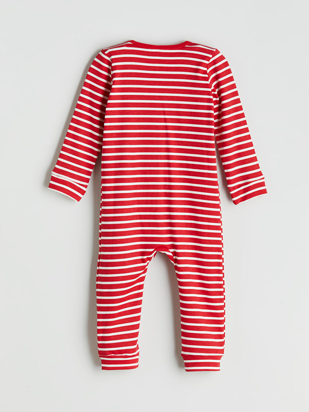 LCW baby Crew Neck Striped Baby Boys' Jumpsuit -W5HA52Z1-E48