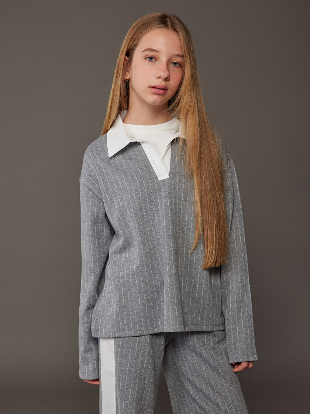 Девочки Серый Комплект-1