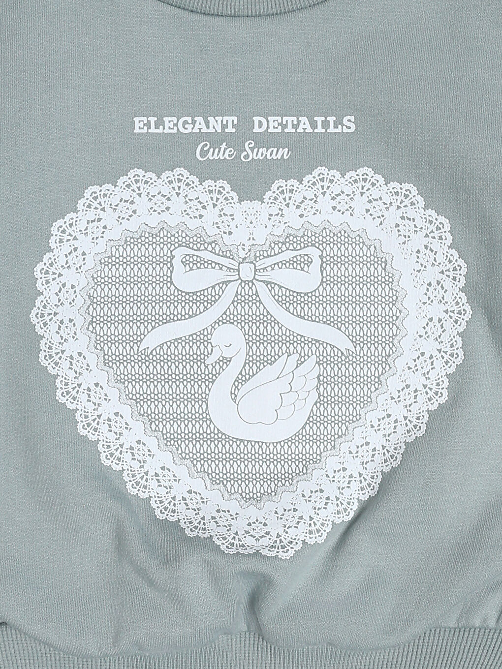 Crew Neck Long Sleeve Girls' Sweatshirt-2