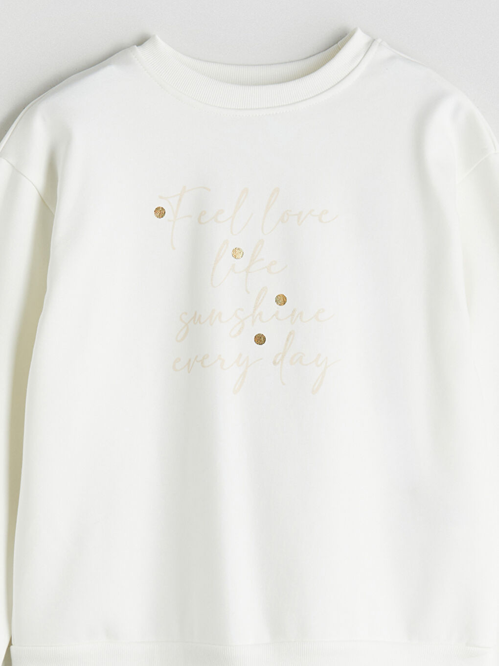 Crew Neck Girls' Sweatshirt-1