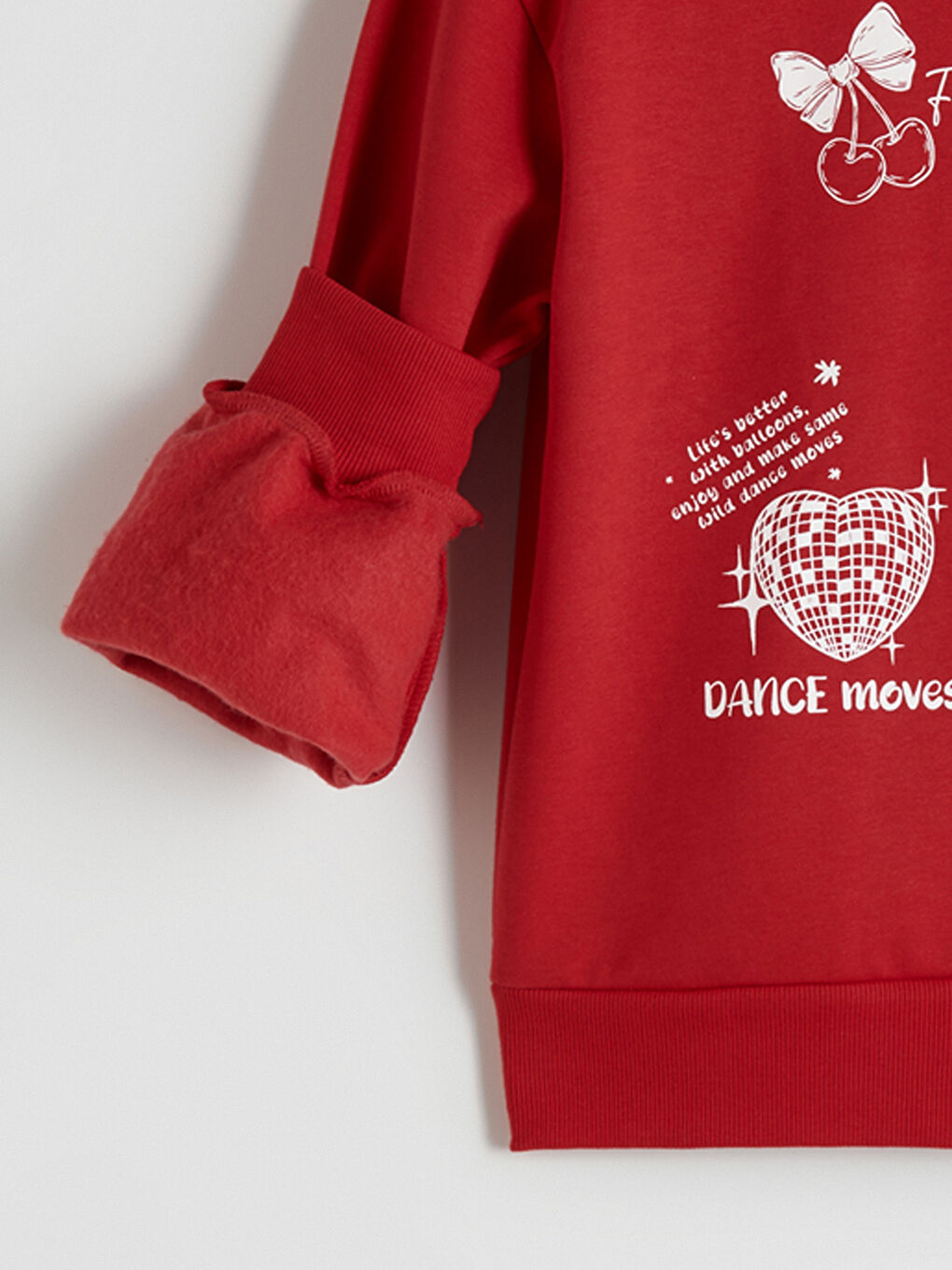 Crew Neck Girl's Thick Sweatshirt-1