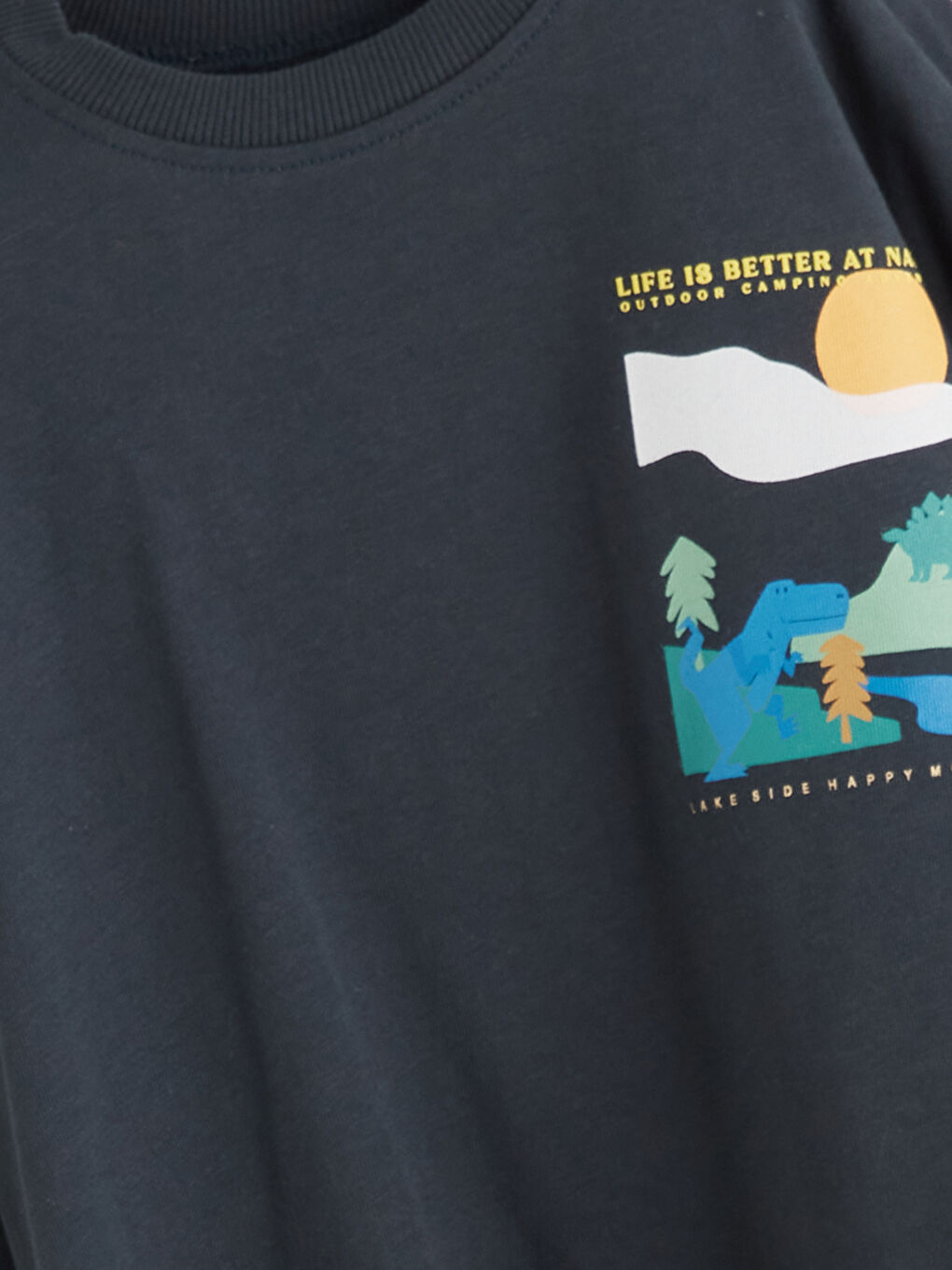 LCW Kids Crew Neck Printed Long Sleeve Boys' T-Shirt -W5HB01Z1-R4W
