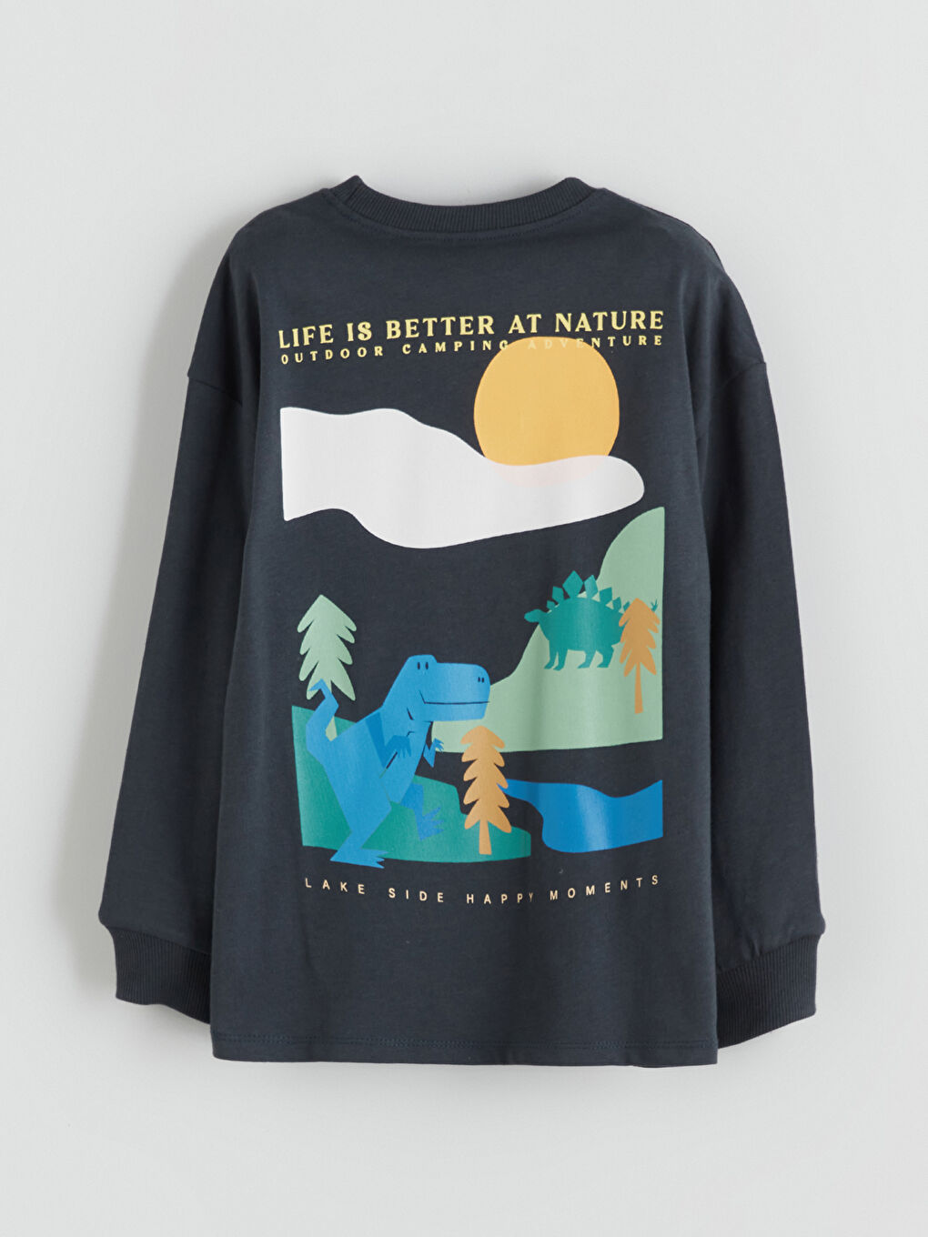 LCW Kids Crew Neck Printed Long Sleeve Boys' T-Shirt -W5HB01Z1-R4W