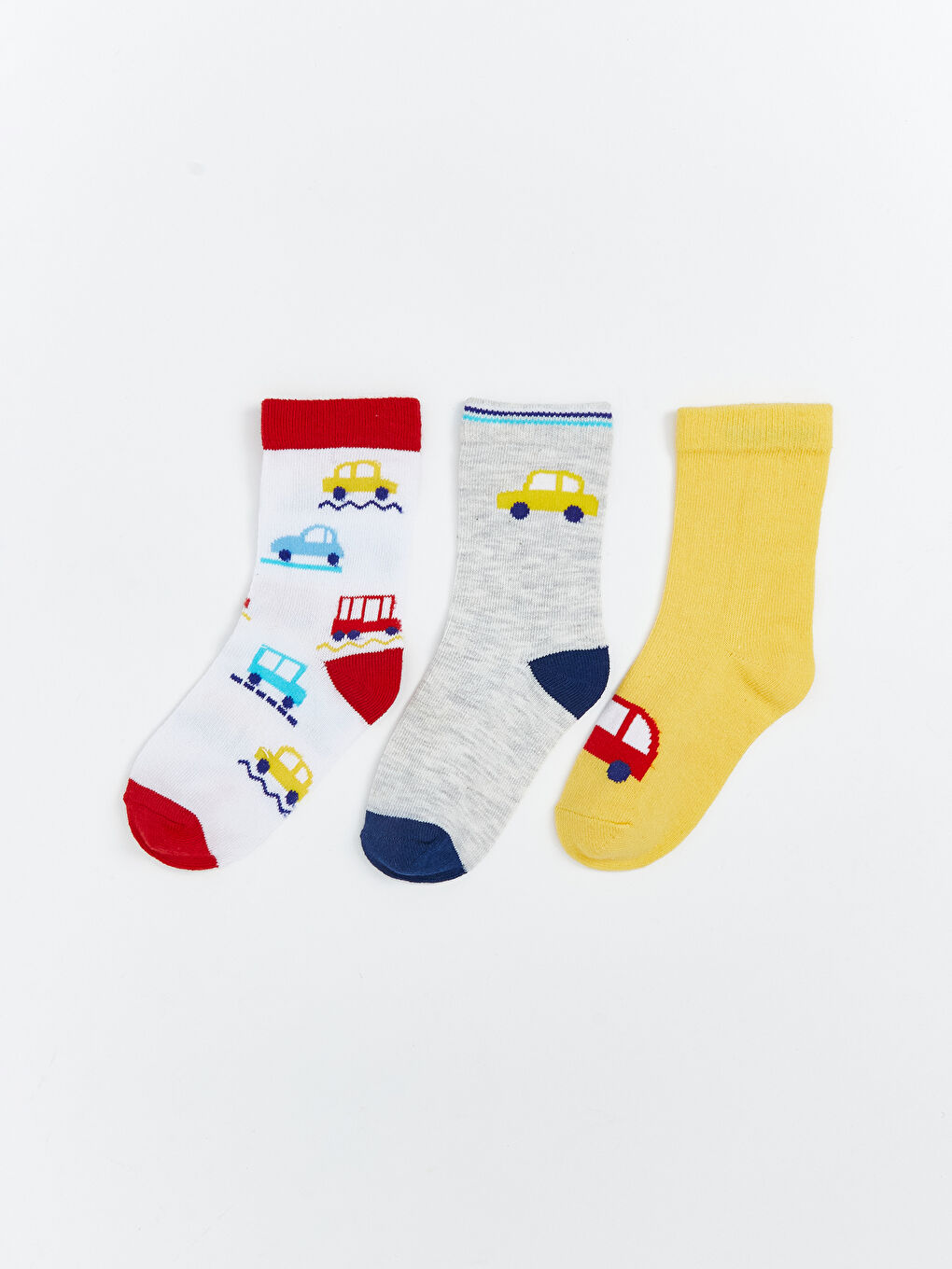 LCW Kids Printed Boys' Ankle Socks 3-pack -W5HB09Z1-R9J
