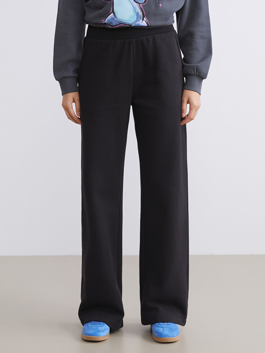 Elasticated Waist Women's Sweatpants-1