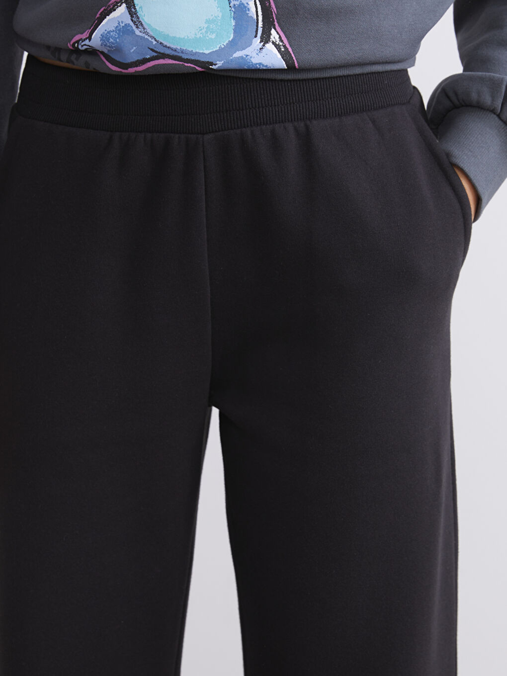 Elasticated Waist Women's Sweatpants-2