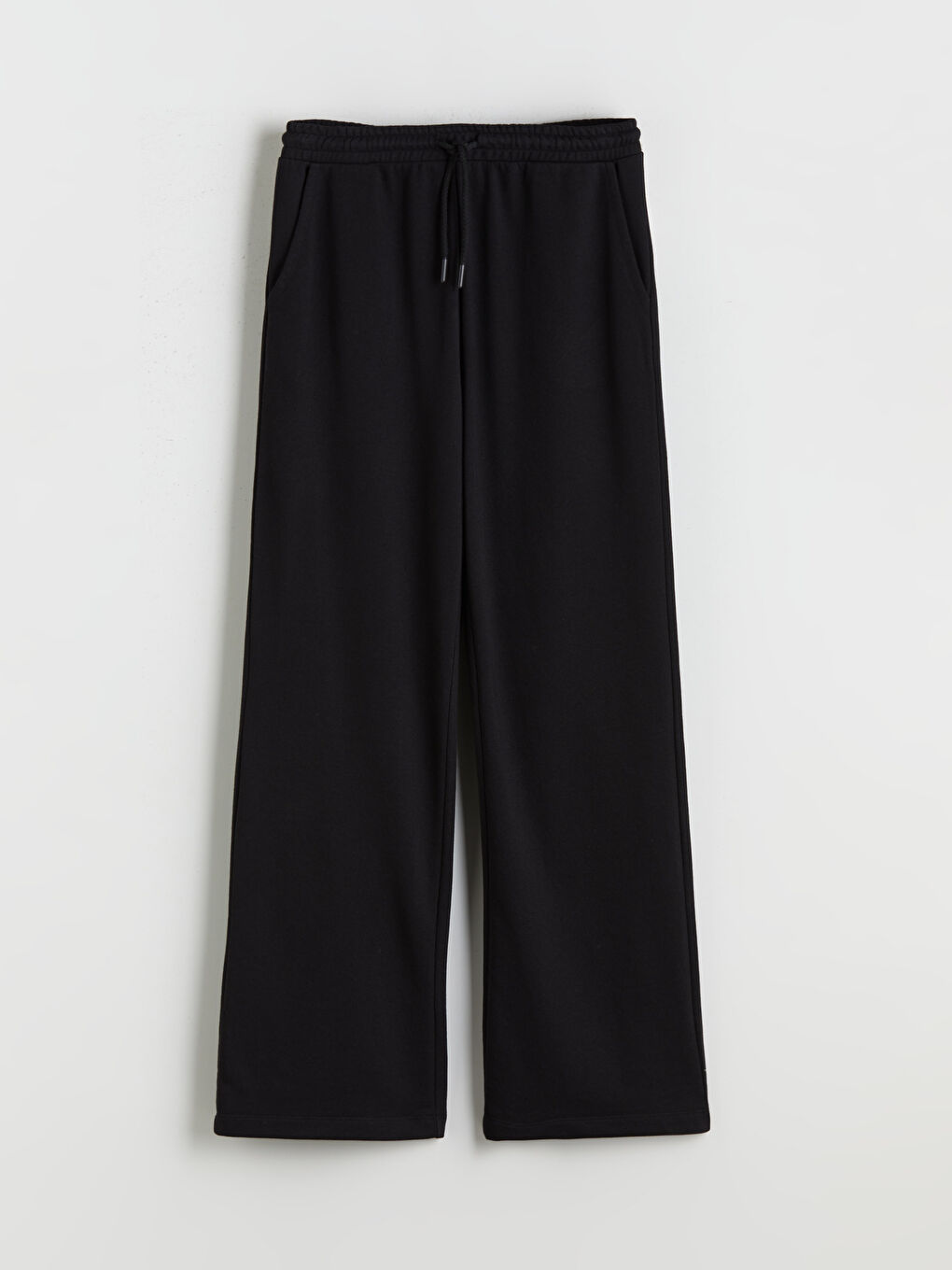 Elasticated Waist Wide Leg Women's Sweatpants-4
