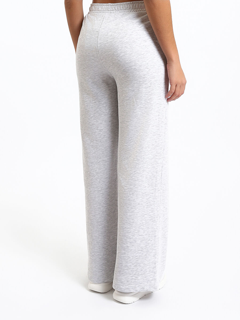 Elasticated Waist Wide Leg Women's Sweatpants-4