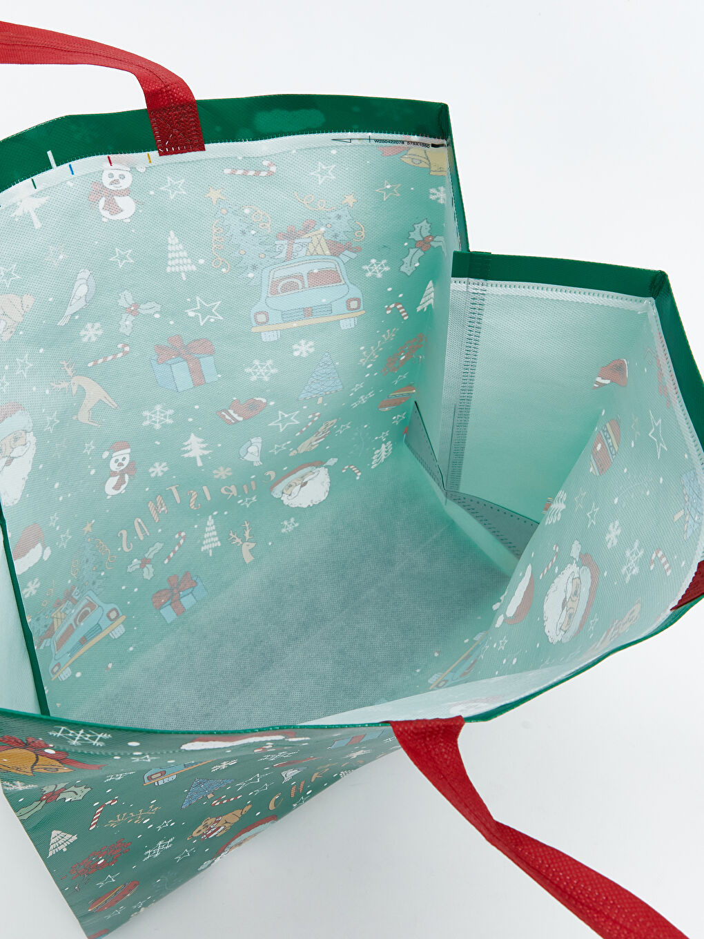 حقيبة تسوق بنقشة عيد الميلاد-2