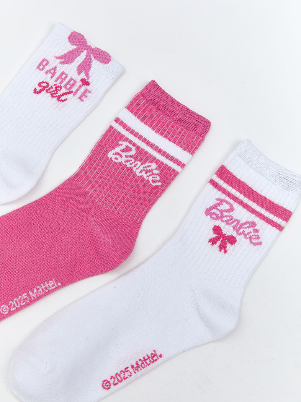 Barbie Patterned Girls' Ankle Socks 5 Pack-2