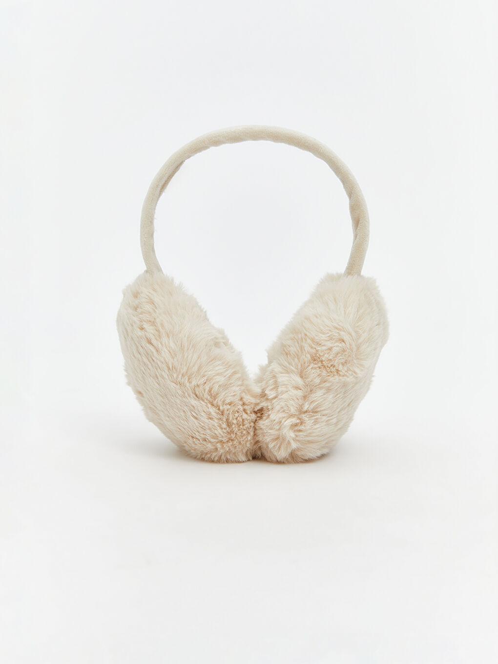 Bej Kadın Pelüş Kulaklık