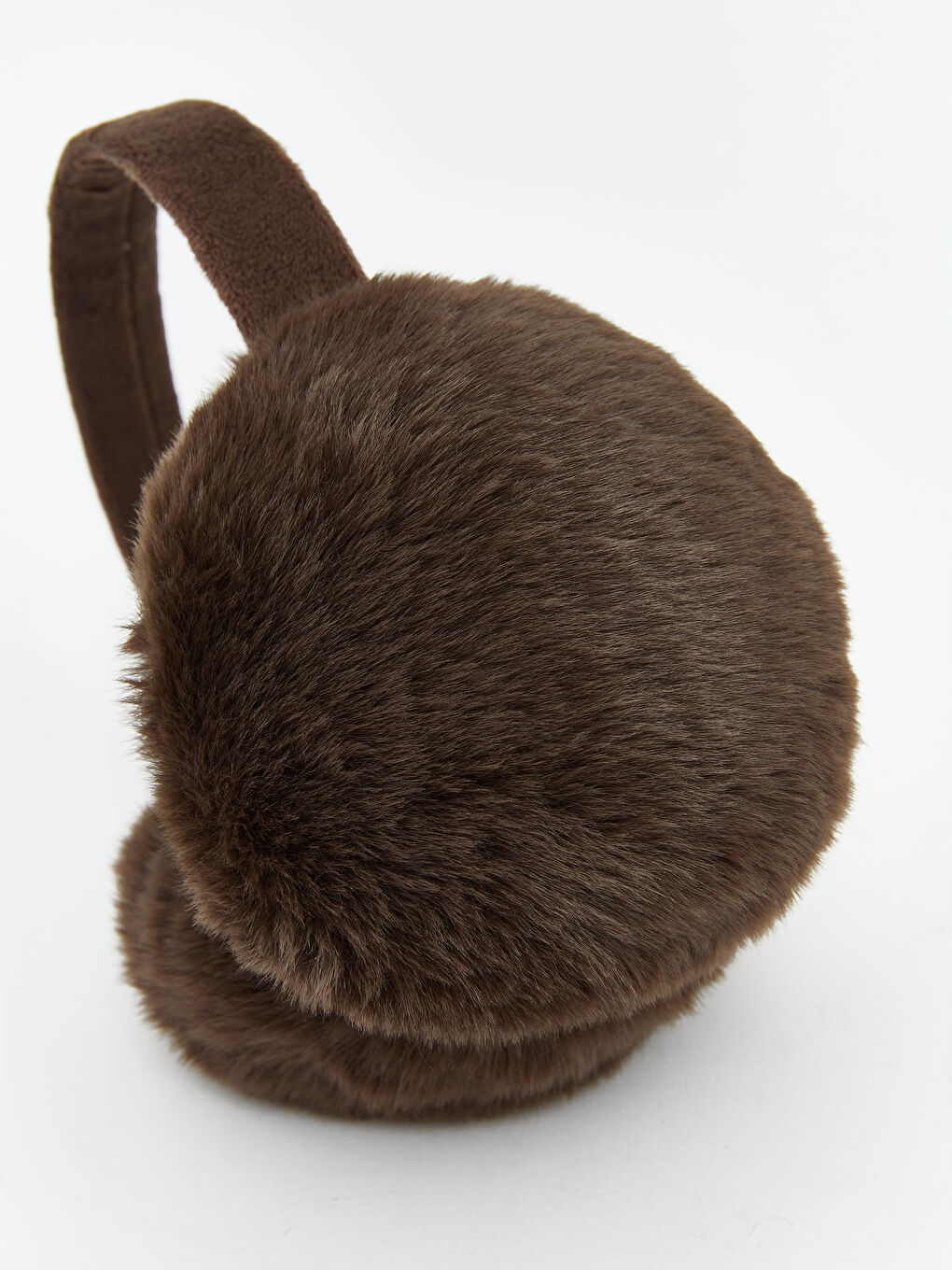 Kahverengi Kadın Pelüş Kulaklık	-3