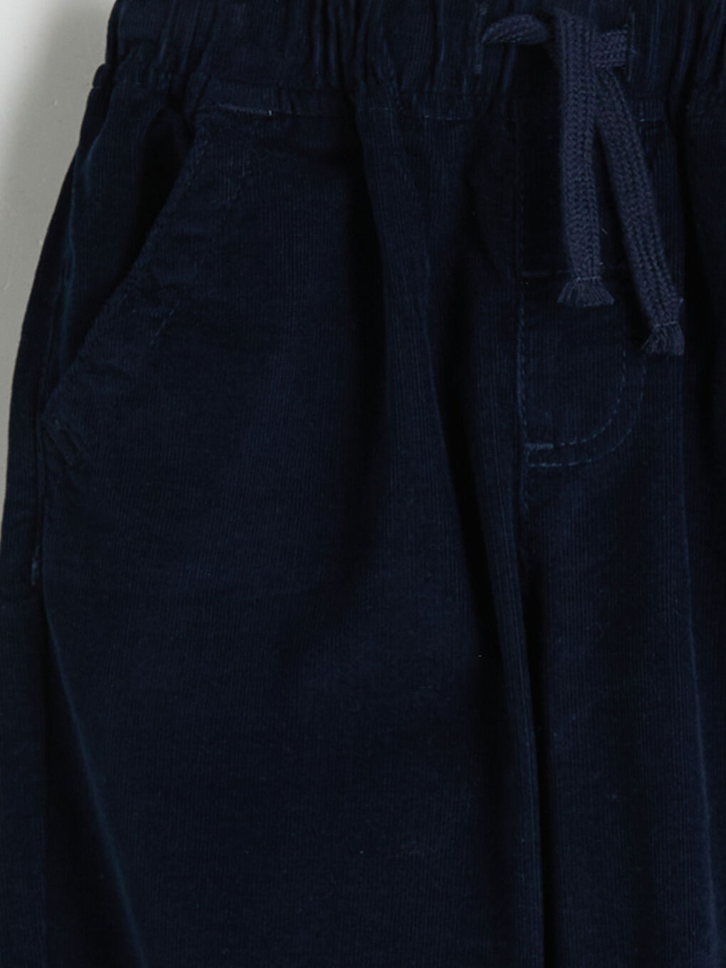 Elastic Waist Velvet Boy Jogger Trousers-2