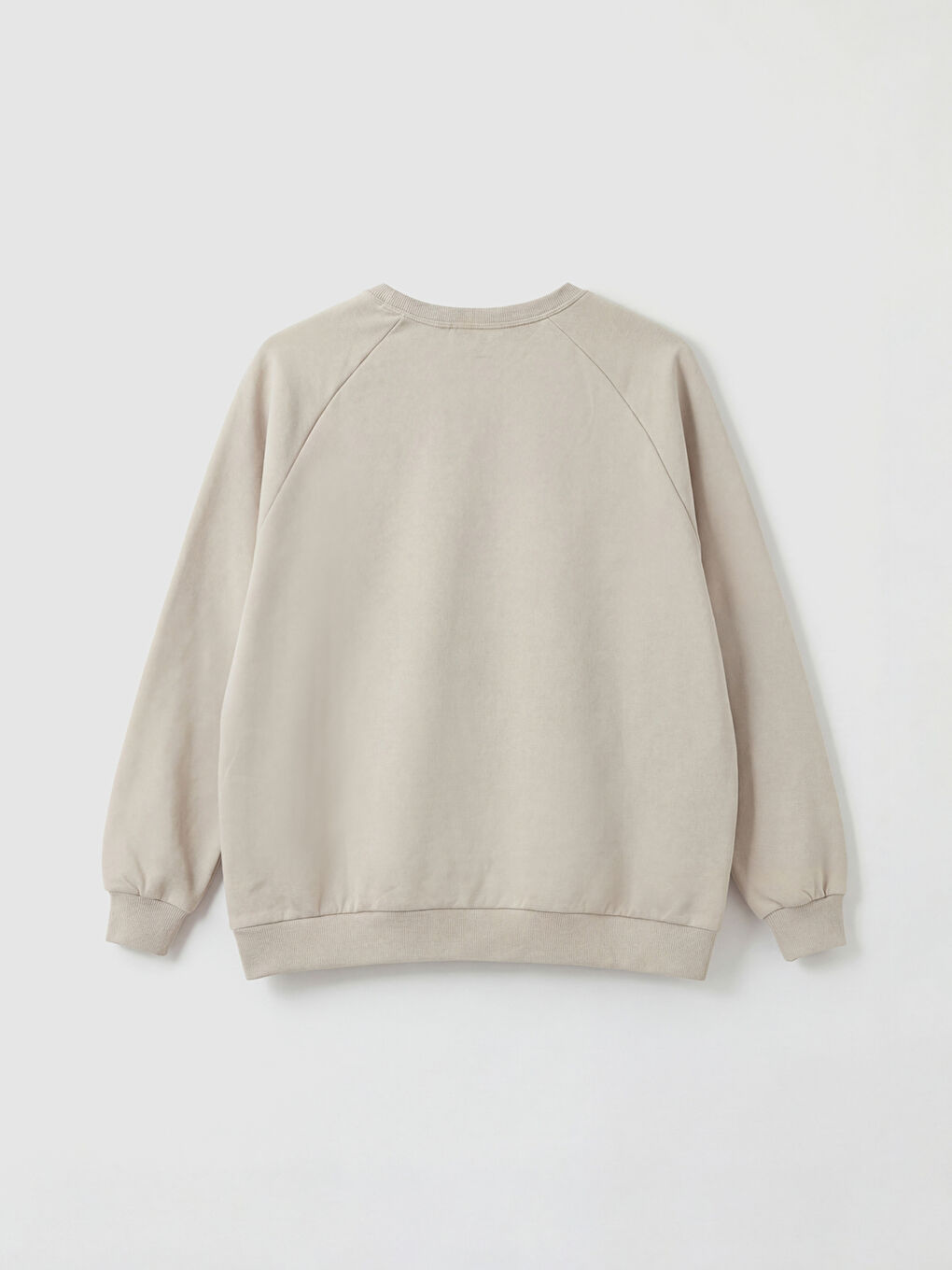 Hanorac pentru Femei Supradimensionat cu Guler Rotund-1