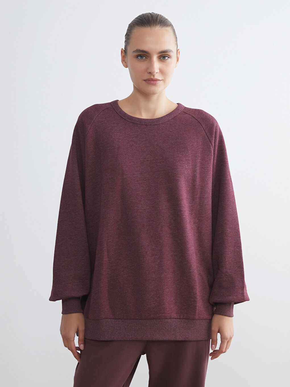 Crew Neck Oversize Women's Sweatshirt