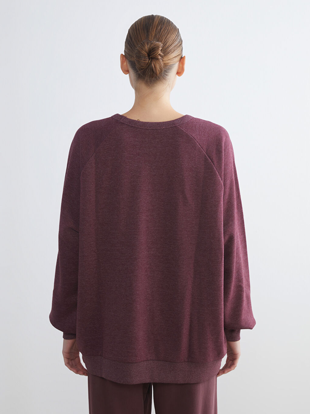 Crew Neck Oversize Women's Sweatshirt-3