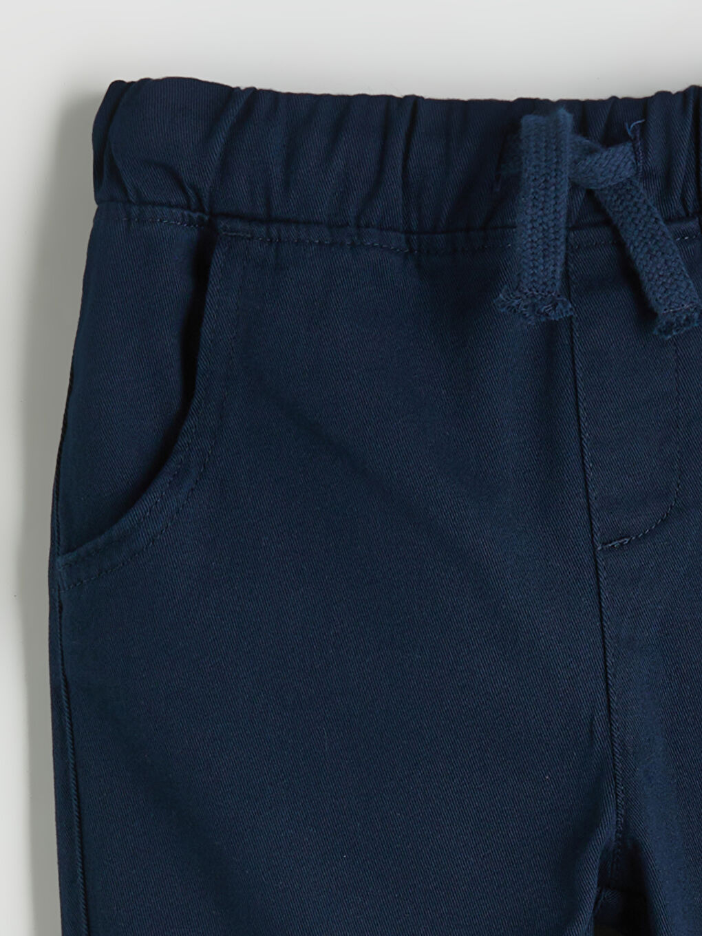 Lacivert Beli Lastikli Erkek Çocuk Pantolon-1