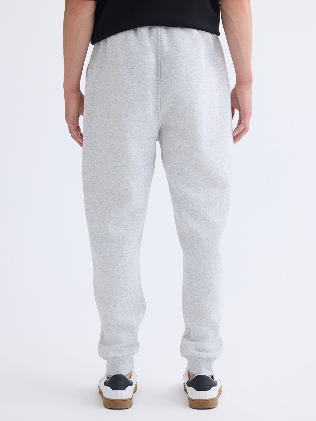 Gri Standart Kalıp Erkek Jogger Eşofman Altı-3