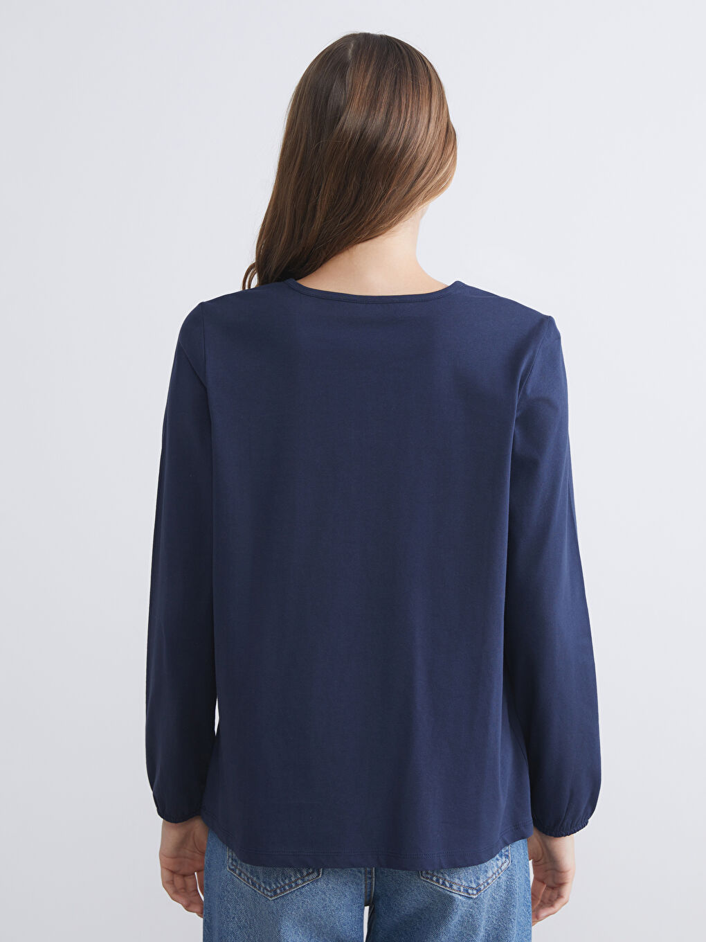 Tie Neck Floral Blouse-3