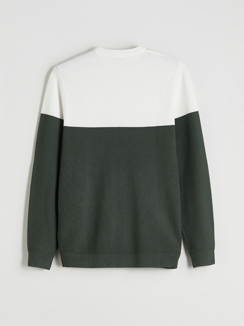 Crew Neck Color Block Men's Knitwear Sweater-5