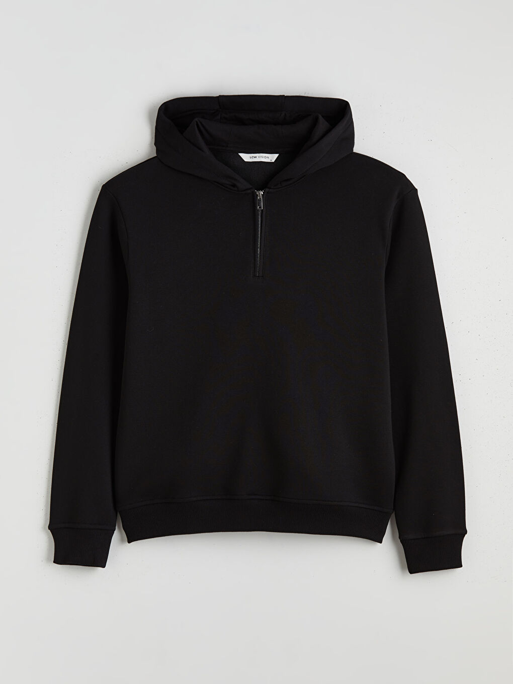 Siyah Uzun Kollu Erkek Hoodie-4