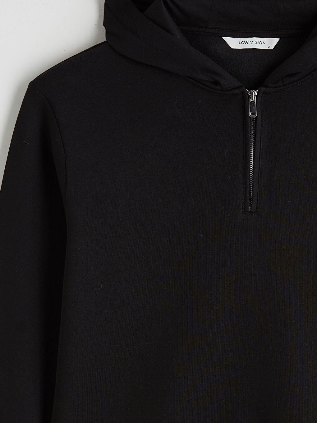 Siyah Uzun Kollu Erkek Hoodie-5