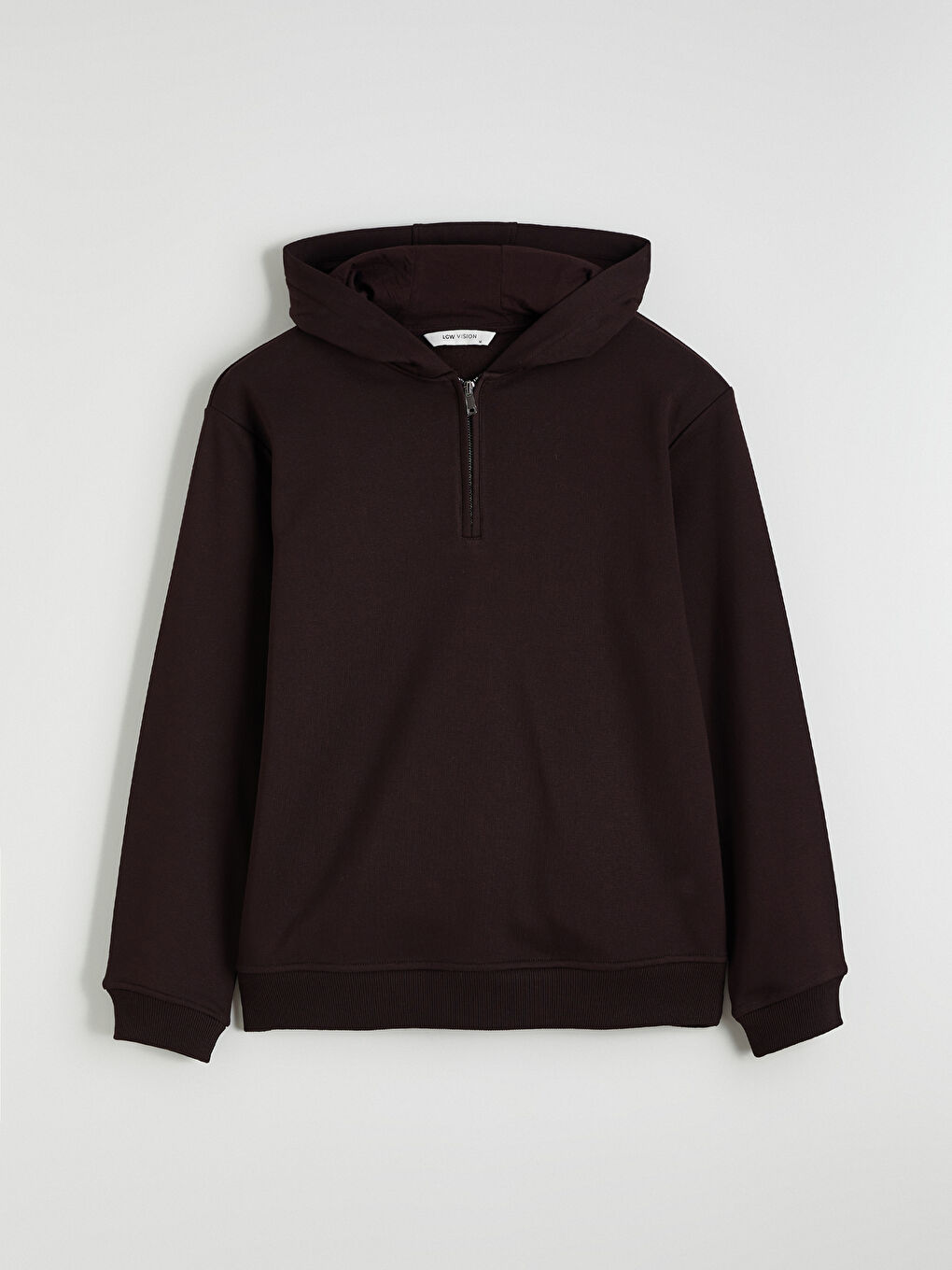 Kahverengi Uzun Kollu Erkek Hoodie-4