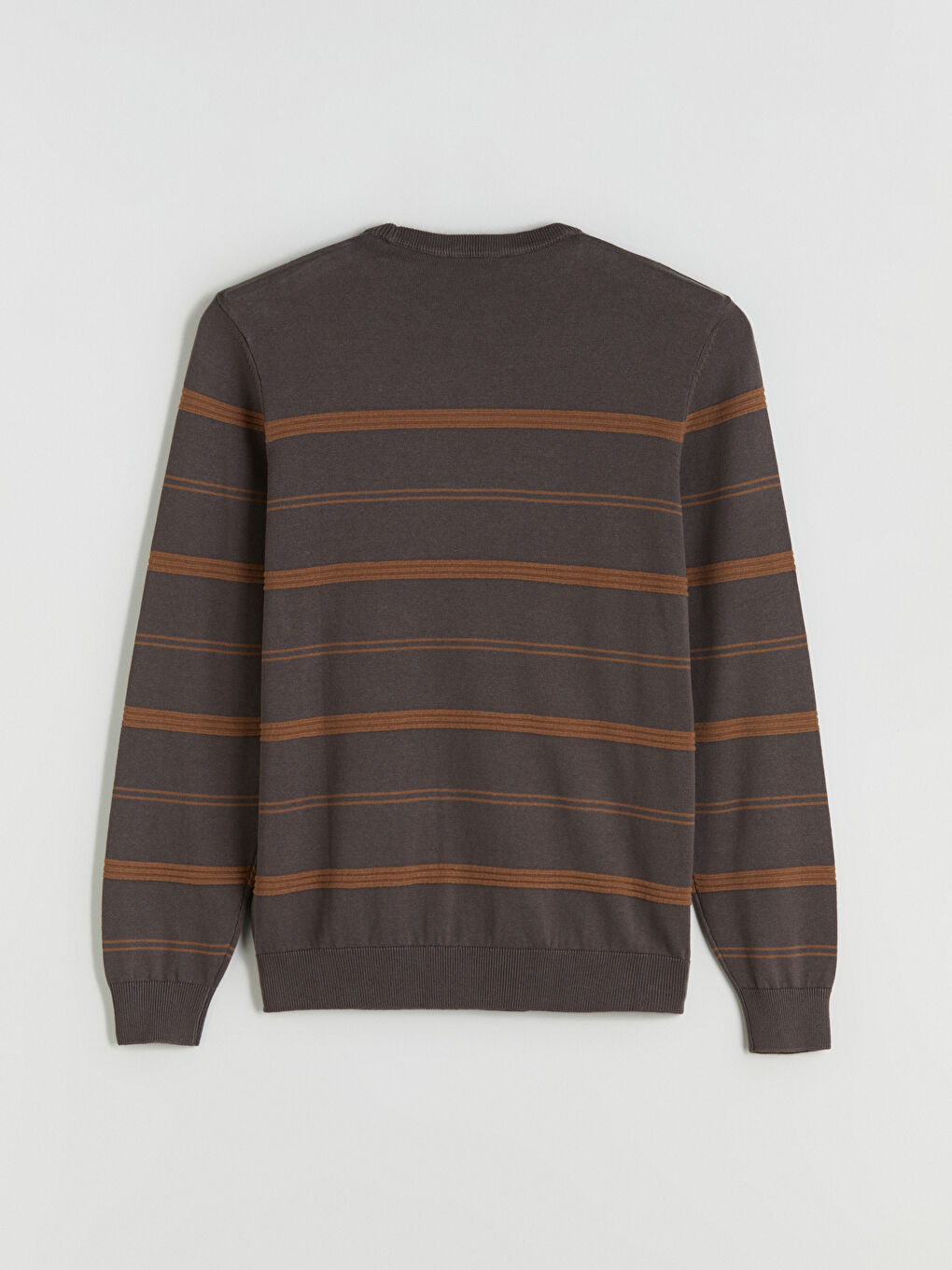 Crew Neck Striped Men's Knitwear Sweater-5