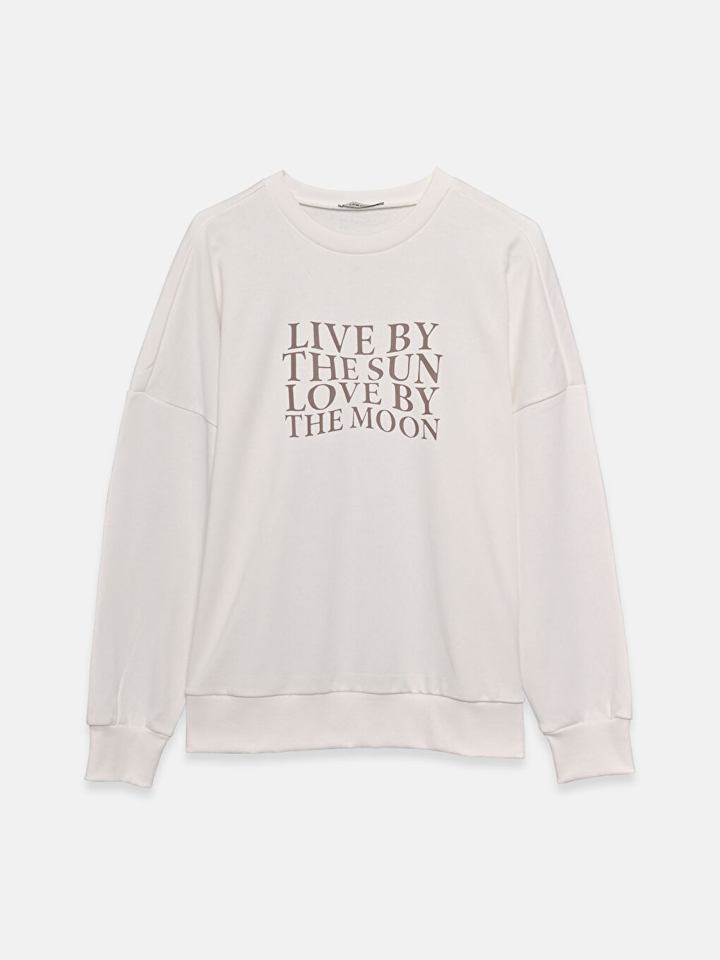 Crew Neck Printed Women's Sweatshirt