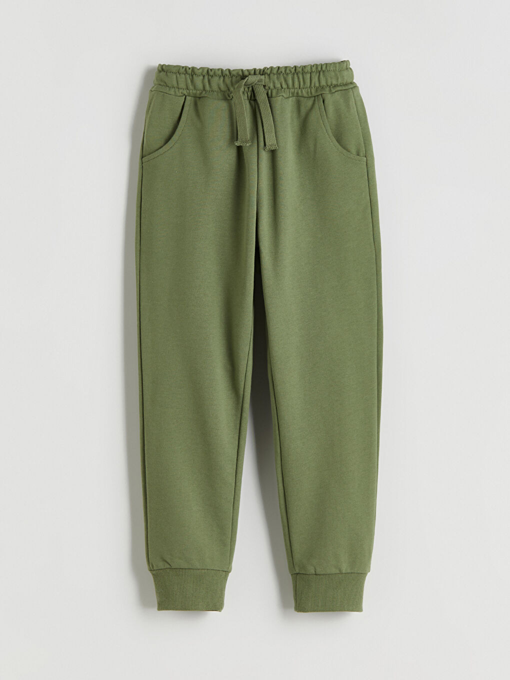 Haki Beli Lastikli Erkek Çocuk Jogger Eşofman Altı