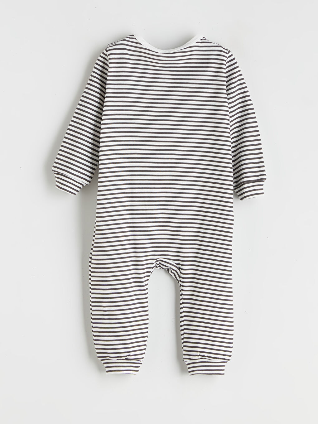 LCW ECO Crew Neck Striped Baby Boys' Jumpsuit -W5HD08Z1-LFZ