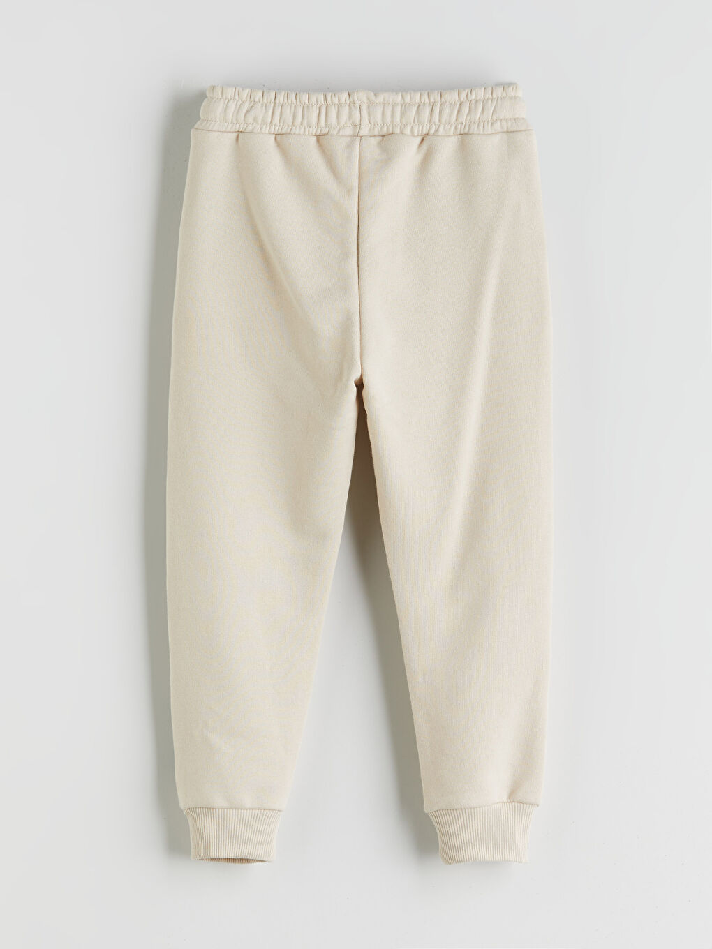 Bej Beli Lastikli Baskılı Erkek Çocuk Jogger Eşofman Alt-2
