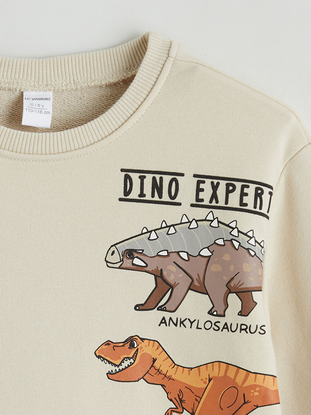 Bej Baskılı Erkek Çocuk Sweatshirt-2