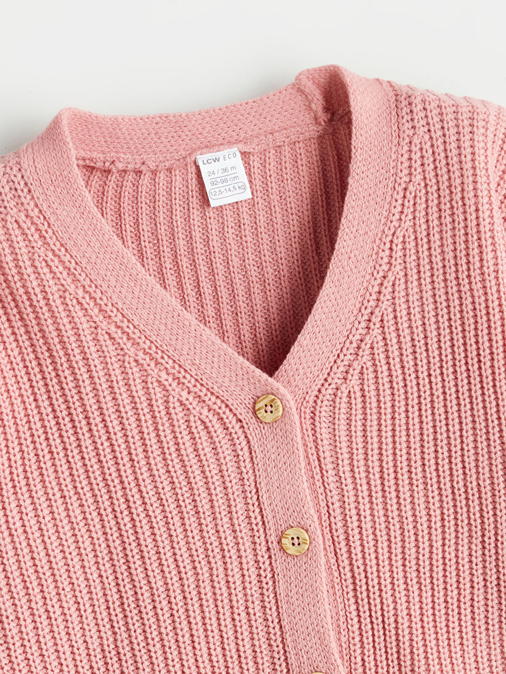 LCW ECO V Neck Girls' Knitwear Cardigan -W5HD40Z1-Y1X