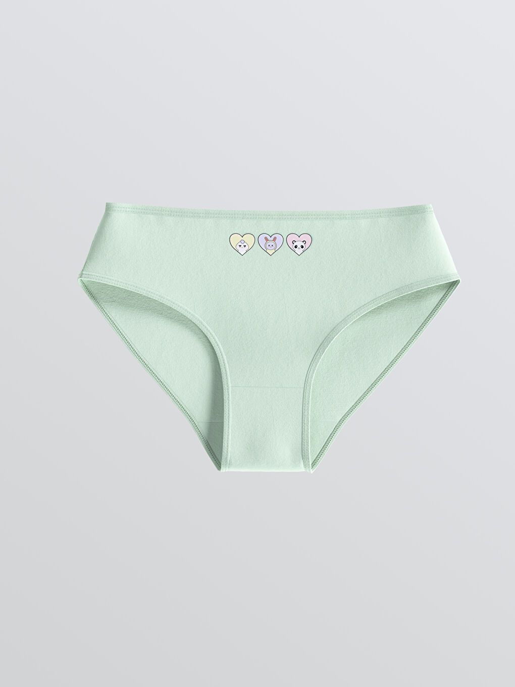 Yeşil Baskılı Kız Çocuk Külot