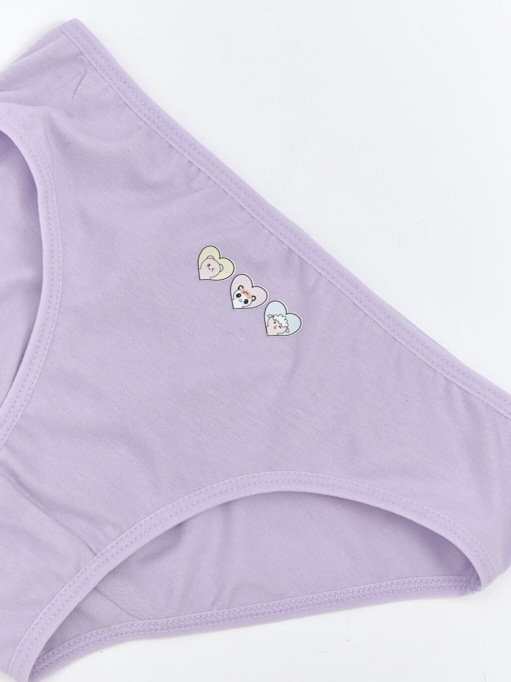 Lila Baskılı Kız Çocuk Külot-1