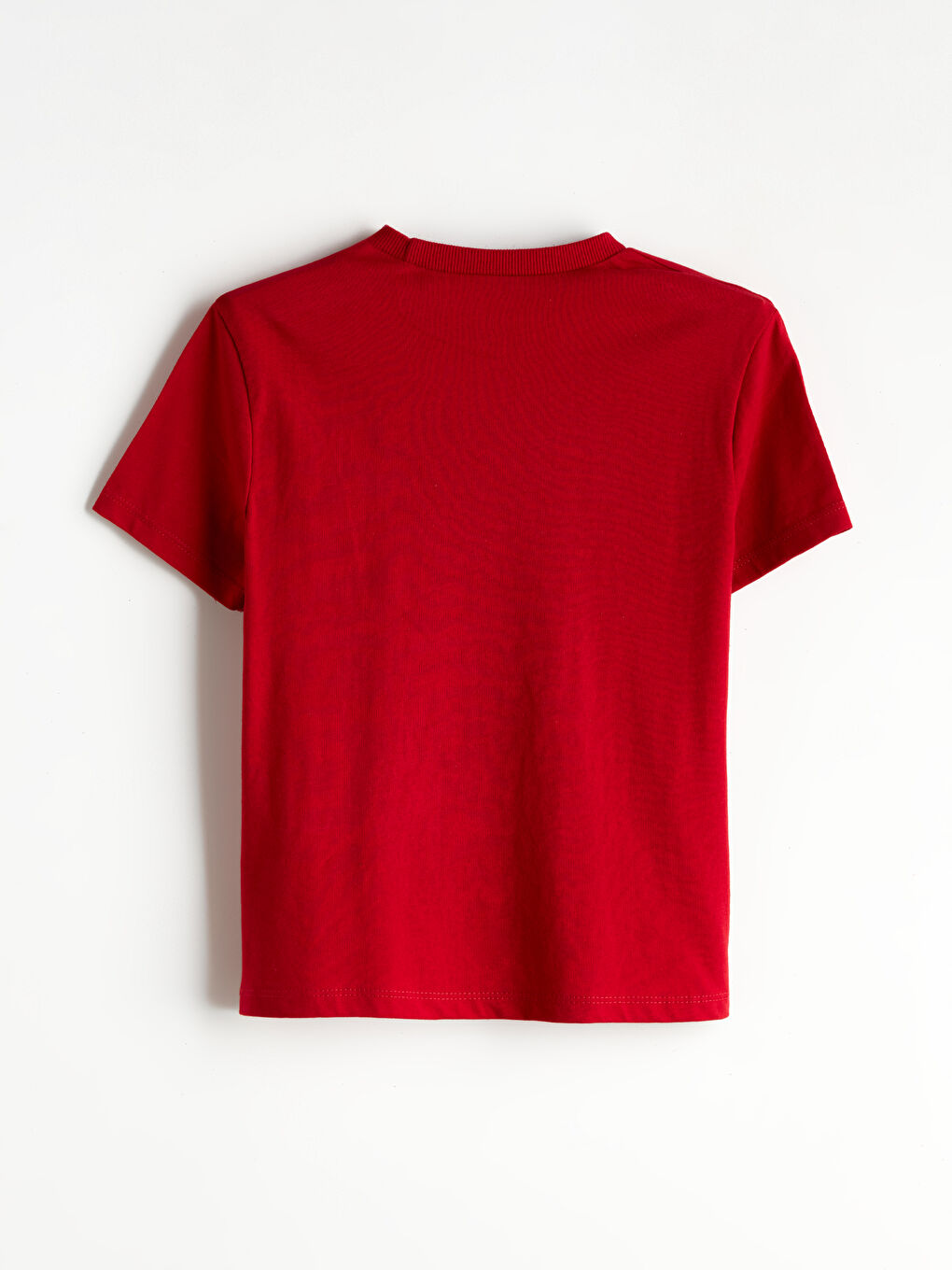 Kırmızı Bisiklet Yaka Baskılı Erkek Çocuk Tişört-2